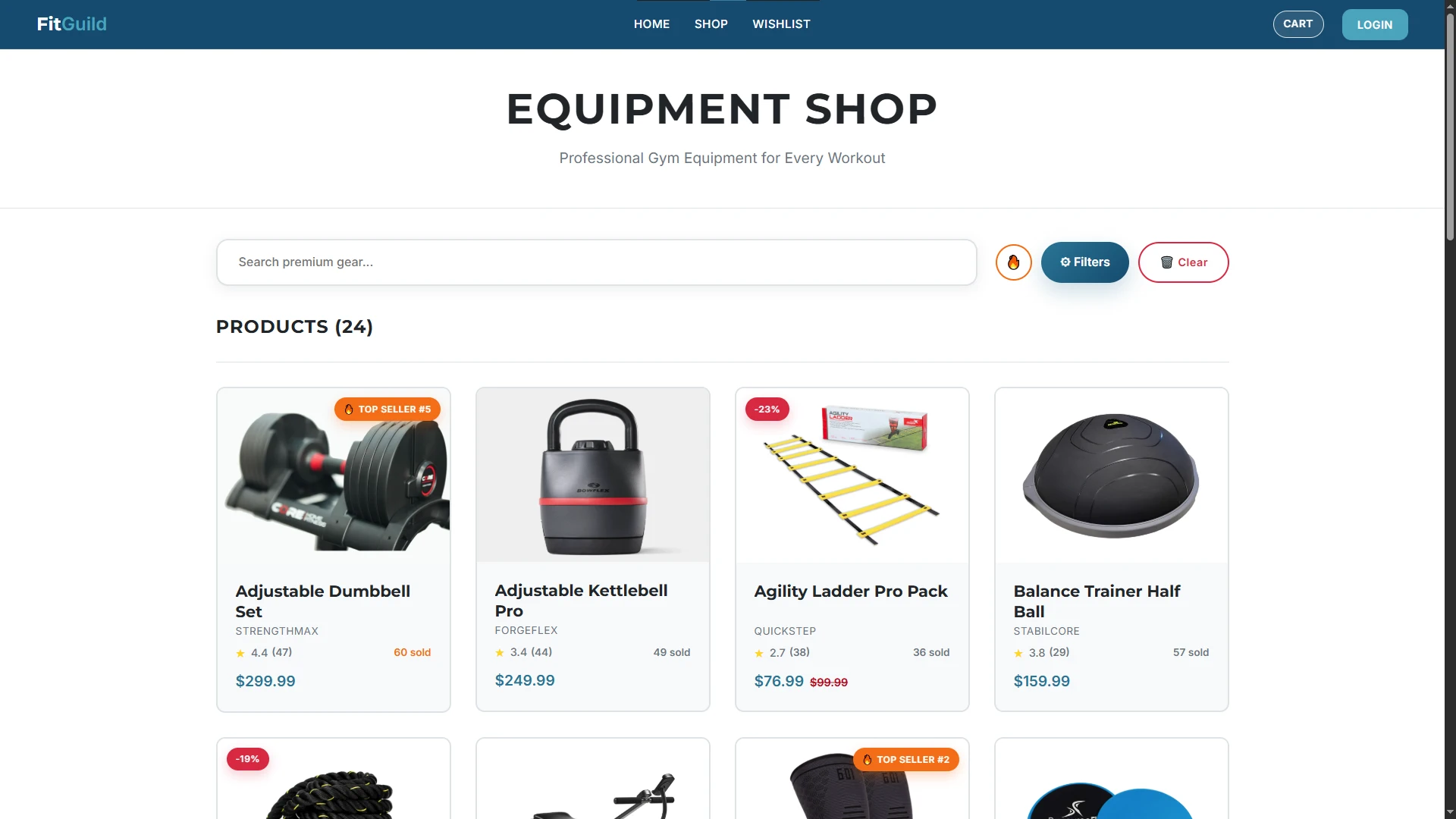 The shop index.