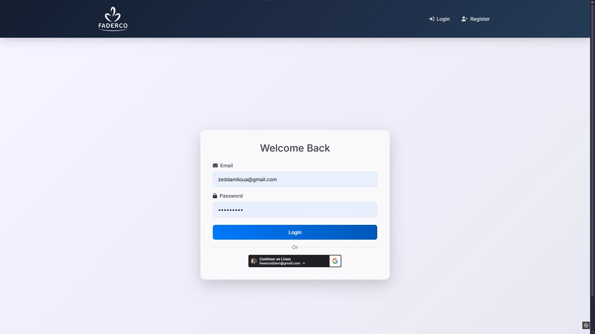 Sign-in, over Google OAuth2.